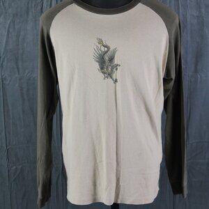 Vintage Long Sleeve Shirt - Dragon Graphic by D Squared - Men's Large